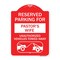 Signmission Reserved Parking for Pastors Wife Unauthorized Vehicles Towed Away Alum, 18" x 24", RW-1824-23085 A-DES-RW-1824-23085 - alternate 1